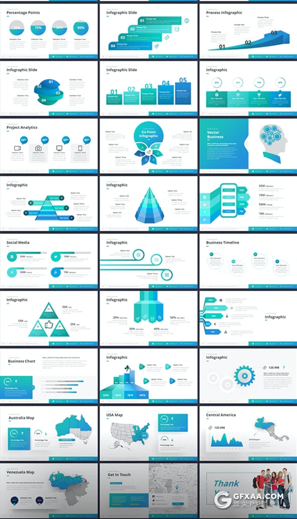 75页国外高端商务年终工作汇报项目介绍多用途keynote模板16种主题配色 - 顶尖PPT