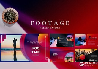 35页精美渐变配色国外简约文艺通用PPT模板 - 顶尖PPT