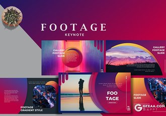 35页精美渐变配色国外简约文艺通用keynote模板 - 顶尖PPT