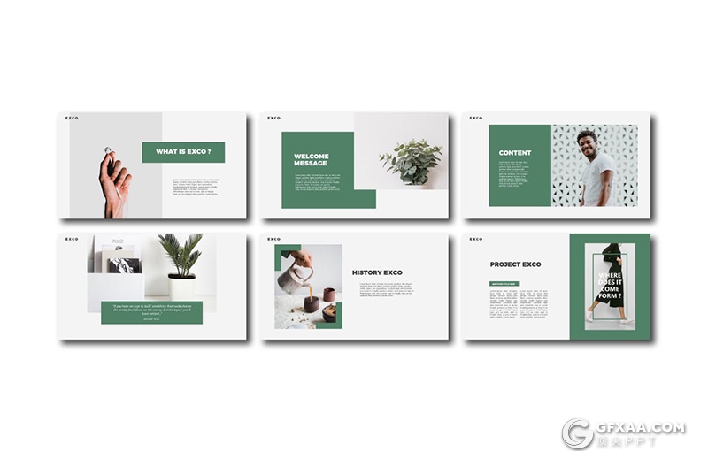 30页国外极简扁平化文艺小清新风格keynote模板 - 顶尖PPT