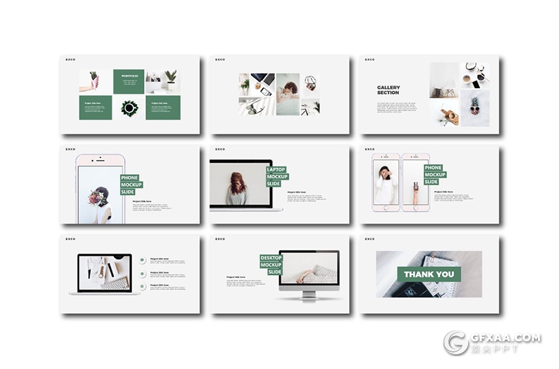 30页国外极简扁平化文艺小清新风格keynote模板 - 顶尖PPT