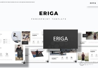 30页扁平化简约风格国外商务团队介绍共总结计划PPT模板5种主题配色 - 顶尖PPT