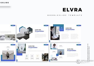 30页扁平化简约工作计划总结多用途Google slides模板5种主题配色 - 顶尖PPT