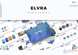 30页扁平化简约工作计划总结多用途keynote模板5种主题配色 - 顶尖PPT