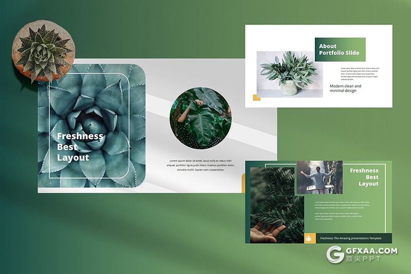 35国外简约风格小清新文艺唯美Google slides模板 - 顶尖PPT