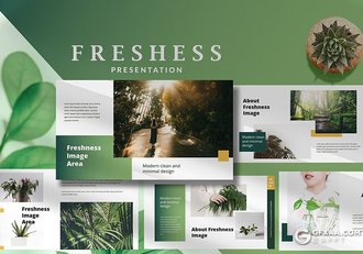 35国外简约风格小清新文艺唯美PPT模板 - 顶尖PPT