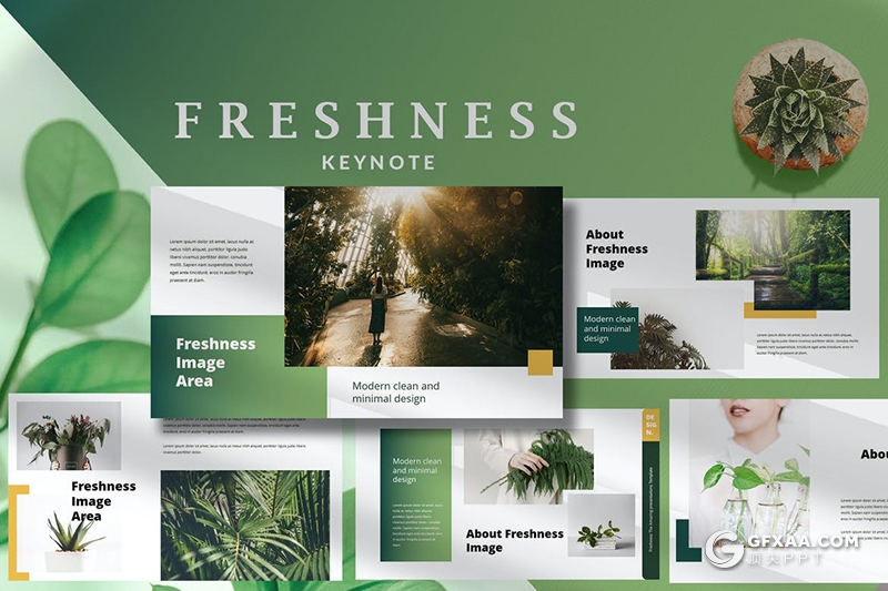 35国外简约风格小清新文艺唯美keynote模板 - 顶尖PPT