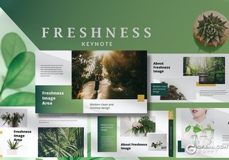 35国外简约风格小清新文艺唯美keynote模板 - 顶尖PPT