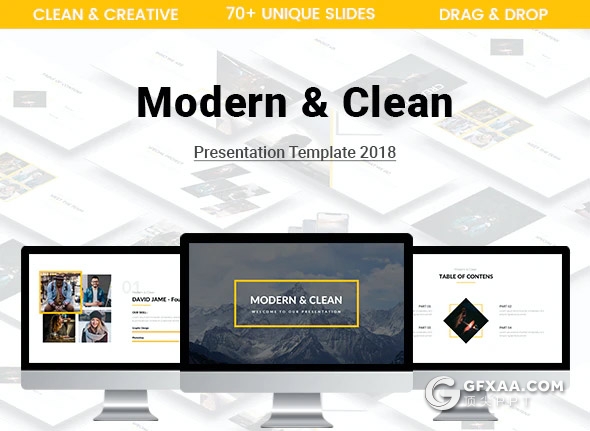 71页国外扁平化简约风格公司团队介绍宣传商务通用PPT模板5种主题配色 - 顶尖PPT