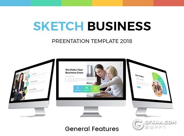 110页国外扁平化企业公司介绍项目合作工作汇报PPT模板5种主题配色 - 顶尖PPT