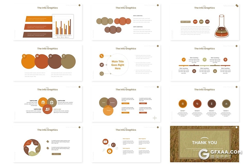 30页农田工作农民工作田地种植介绍展示keynote模板5种主题配色 - 顶尖PPT