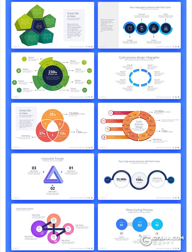 728页国外高端大型商务动画PPT模板 - 顶尖PPT