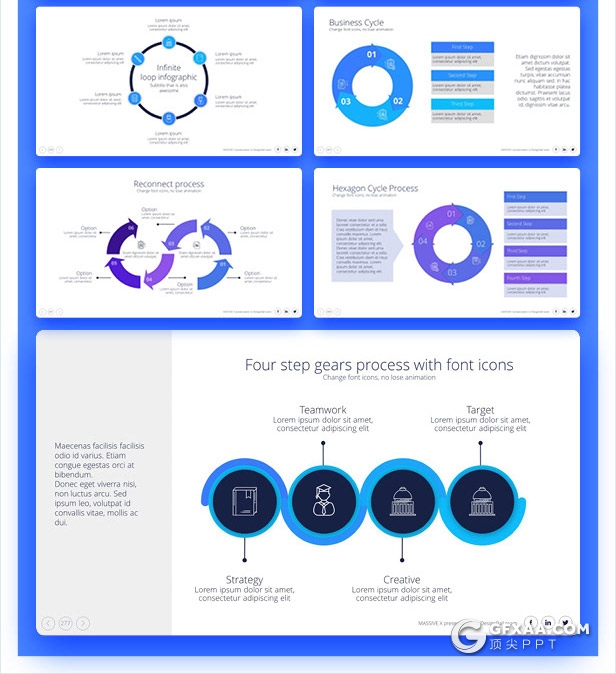 728页国外高端大型商务动画PPT模板 - 顶尖PPT