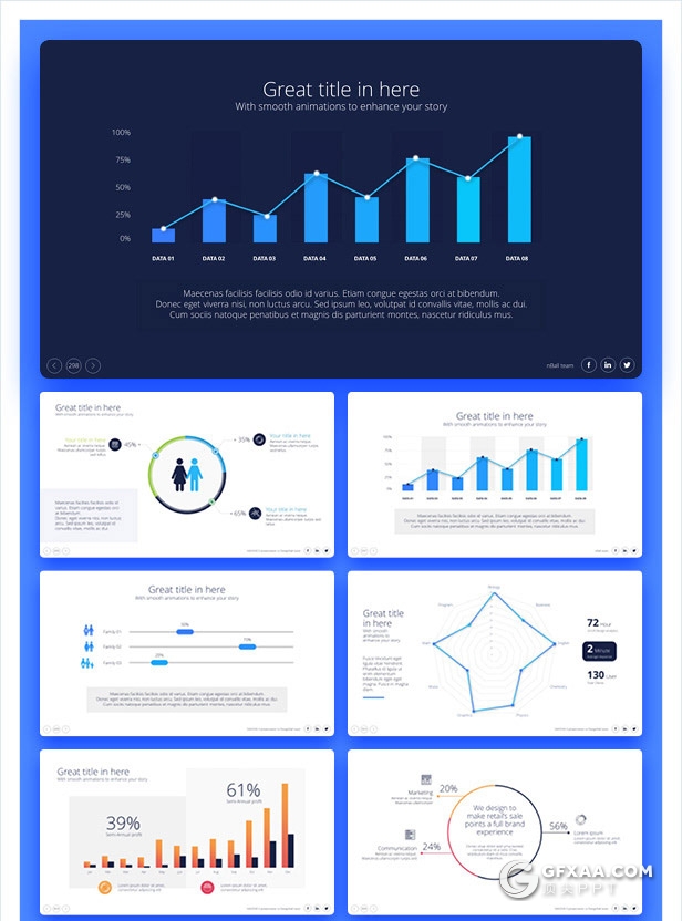 728页国外高端大型商务动画PPT模板 - 顶尖PPT