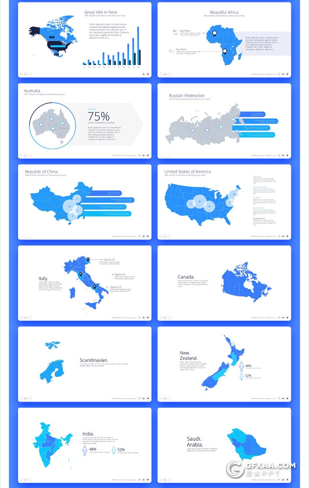 728页国外高端大型商务动画PPT模板 - 顶尖PPT