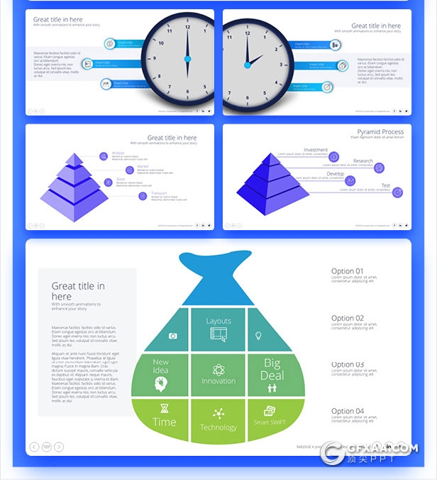 728页国外高端大型商务动画PPT模板 - 顶尖PPT
