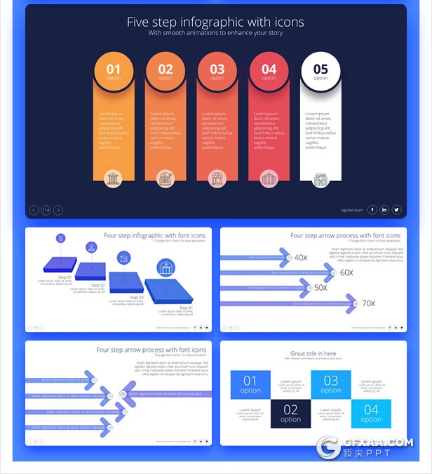 728页国外高端大型商务动画PPT模板 - 顶尖PPT