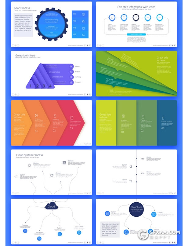728页国外高端大型商务动画PPT模板 - 顶尖PPT
