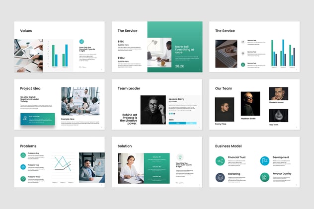 商业计划书PowerPoint模板 - 顶尖PPT