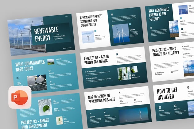 新能源企业公司宣传展示PPT模板 - 顶尖PPT