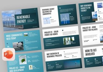 新能源企业公司宣传展示PPT模板 - 顶尖PPT