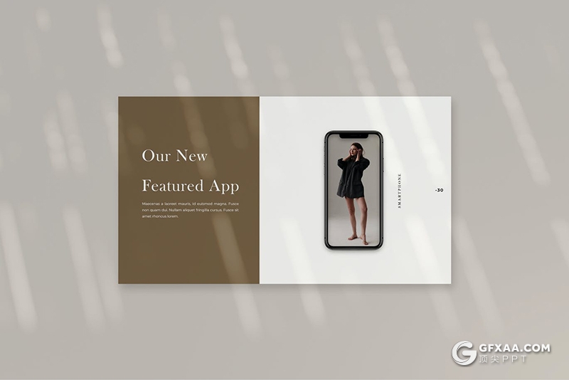 35页国外扁平化简约时尚杂志摄影模特写真PPT模板 - 顶尖PPT