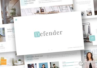 30页简约文艺唯美小清新风格Google slides模板5种主题配色 - 顶尖PPT