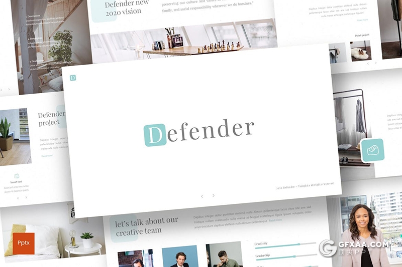 30页简约文艺唯美小清新风格PPT模板5种主题配色 - 顶尖PPT