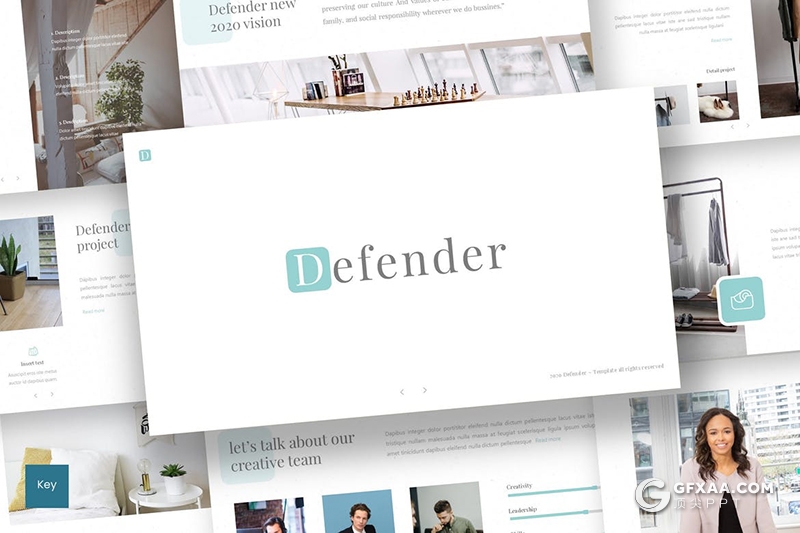 30页简约文艺唯美小清新风格keynote模板5种主题配色 - 顶尖PPT