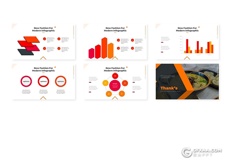 30页国外简约风格西式餐饮美食宣传推广Google slides模板5种主题配色 - 顶尖PPT