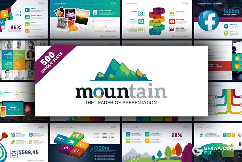 500页国外高端商务动画风格PPT模板 - 顶尖PPT