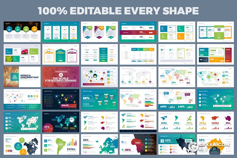 500页国外高端商务动画风格PPT模板 - 顶尖PPT