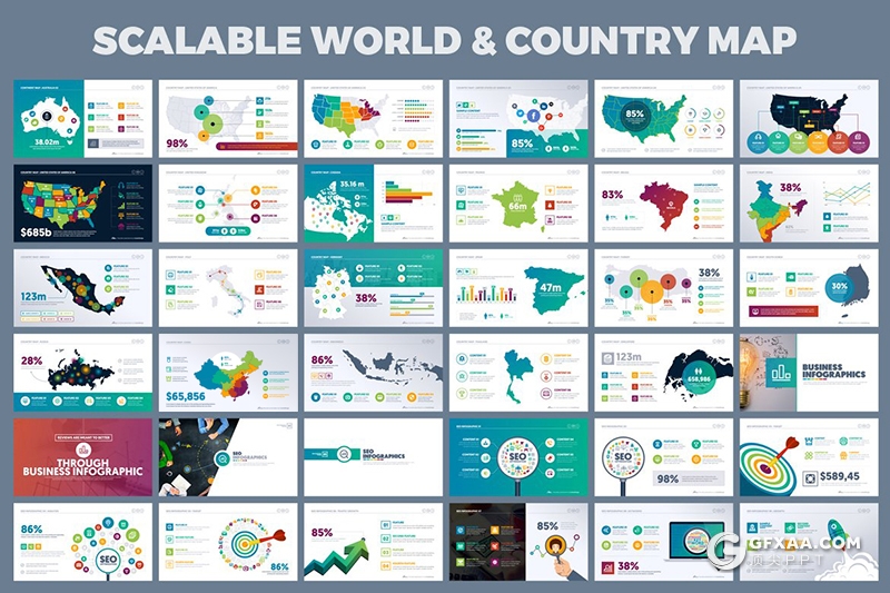 500页国外高端商务动画风格PPT模板 - 顶尖PPT