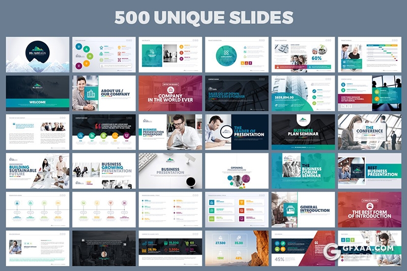 500页国外高端商务动画风格PPT模板 - 顶尖PPT