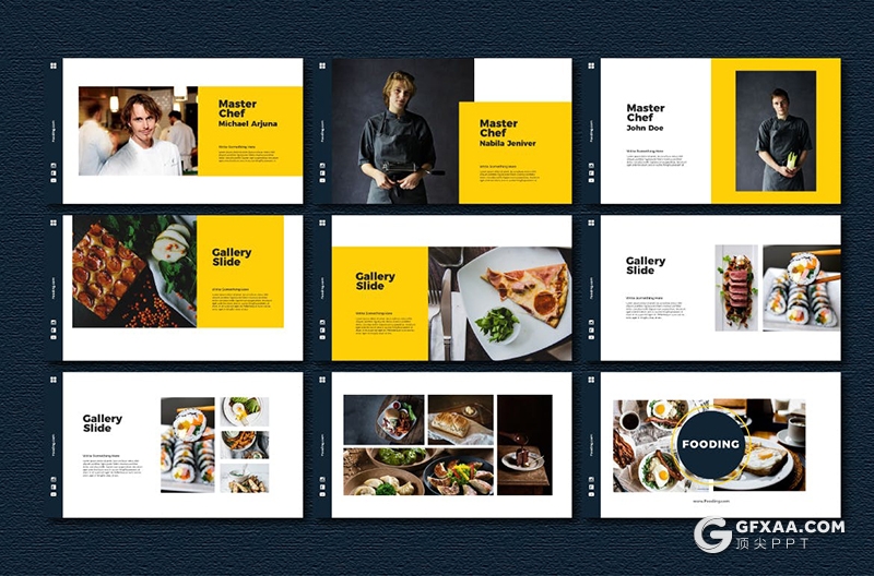 40页高档餐饮美食介绍宣传推广PPT模板 - 顶尖PPT