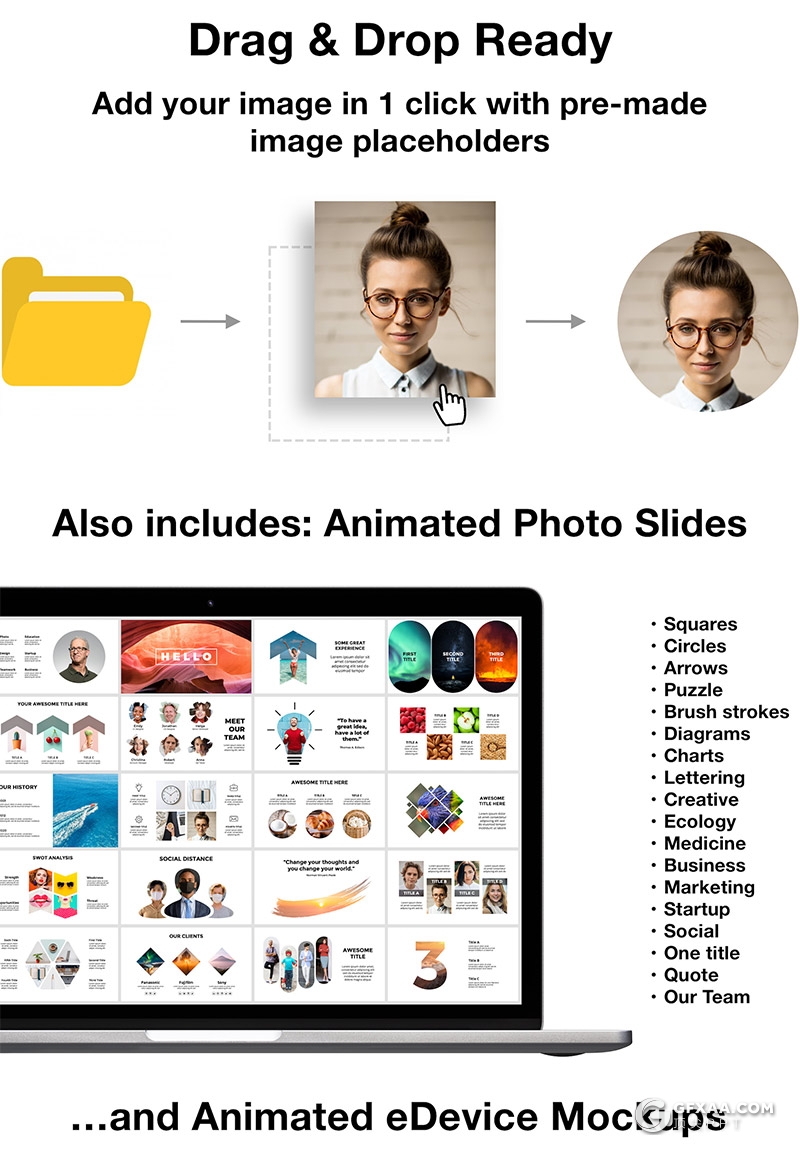 2100页大型商务组织架构数据图形图表PPT模板 - 顶尖PPT