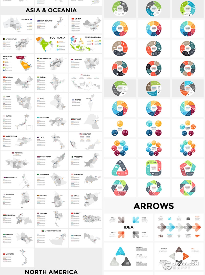 2100页大型商务组织架构数据图形图表PPT模板 - 顶尖PPT