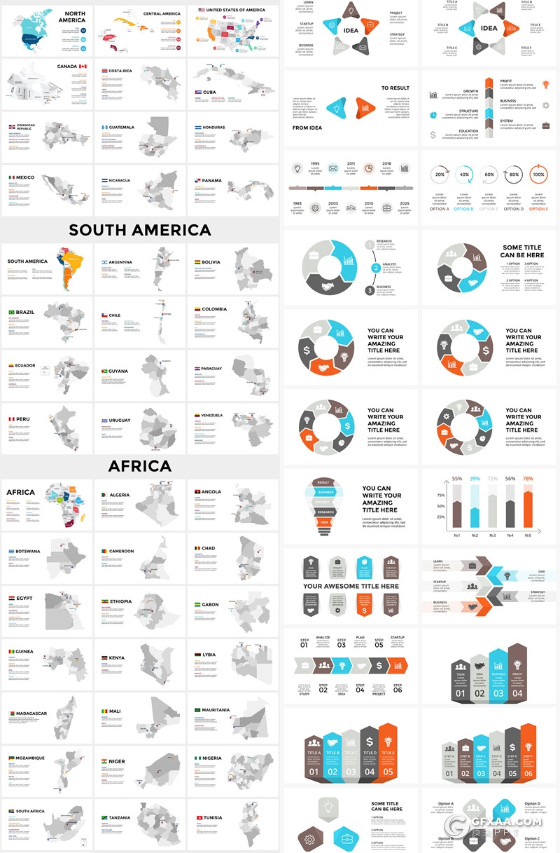 2100页大型商务组织架构数据图形图表PPT模板 - 顶尖PPT