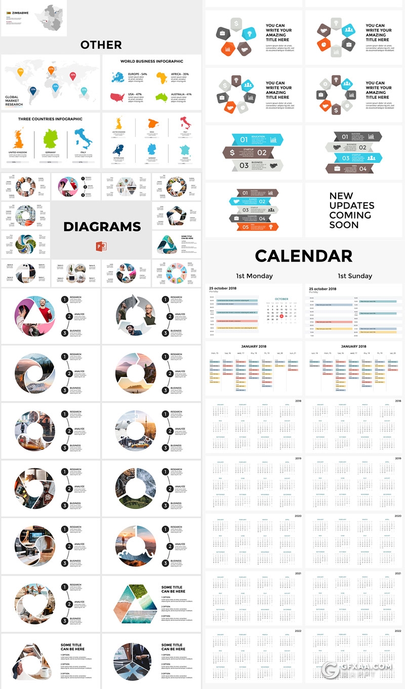 2100页大型商务组织架构数据图形图表PPT模板 - 顶尖PPT