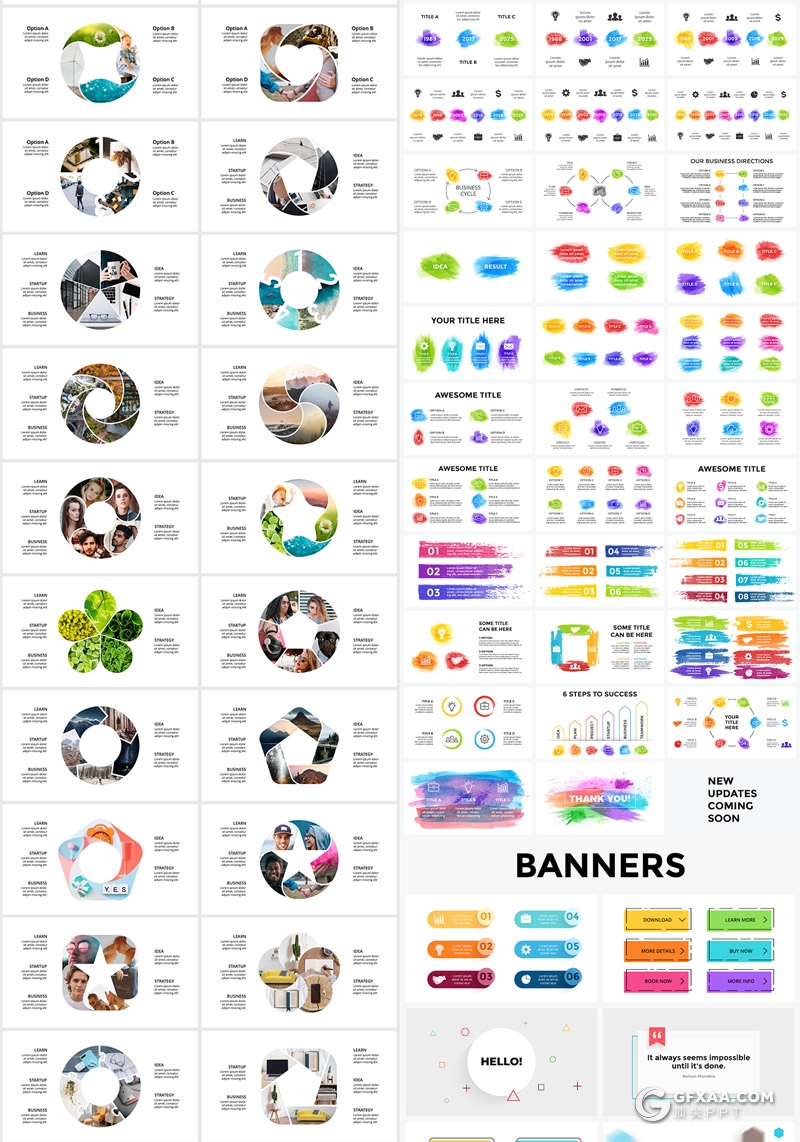 2100页大型商务组织架构数据图形图表PPT模板 - 顶尖PPT