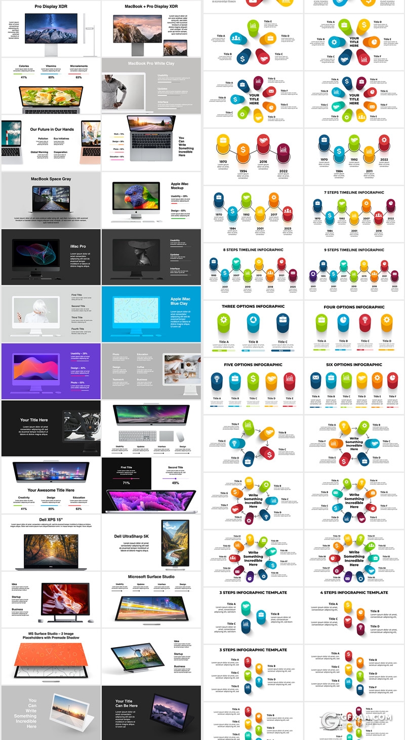 2100页大型商务组织架构数据图形图表PPT模板 - 顶尖PPT