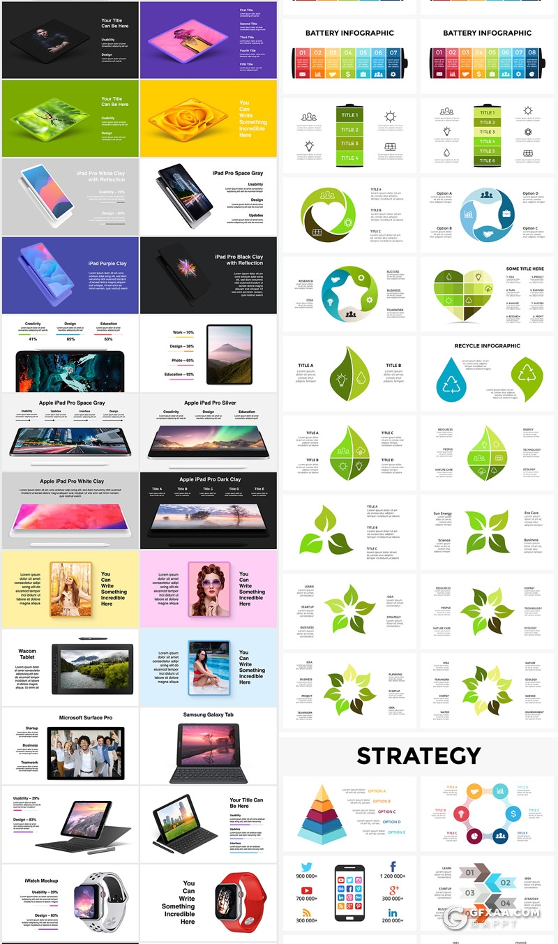2100页大型商务组织架构数据图形图表PPT模板 - 顶尖PPT
