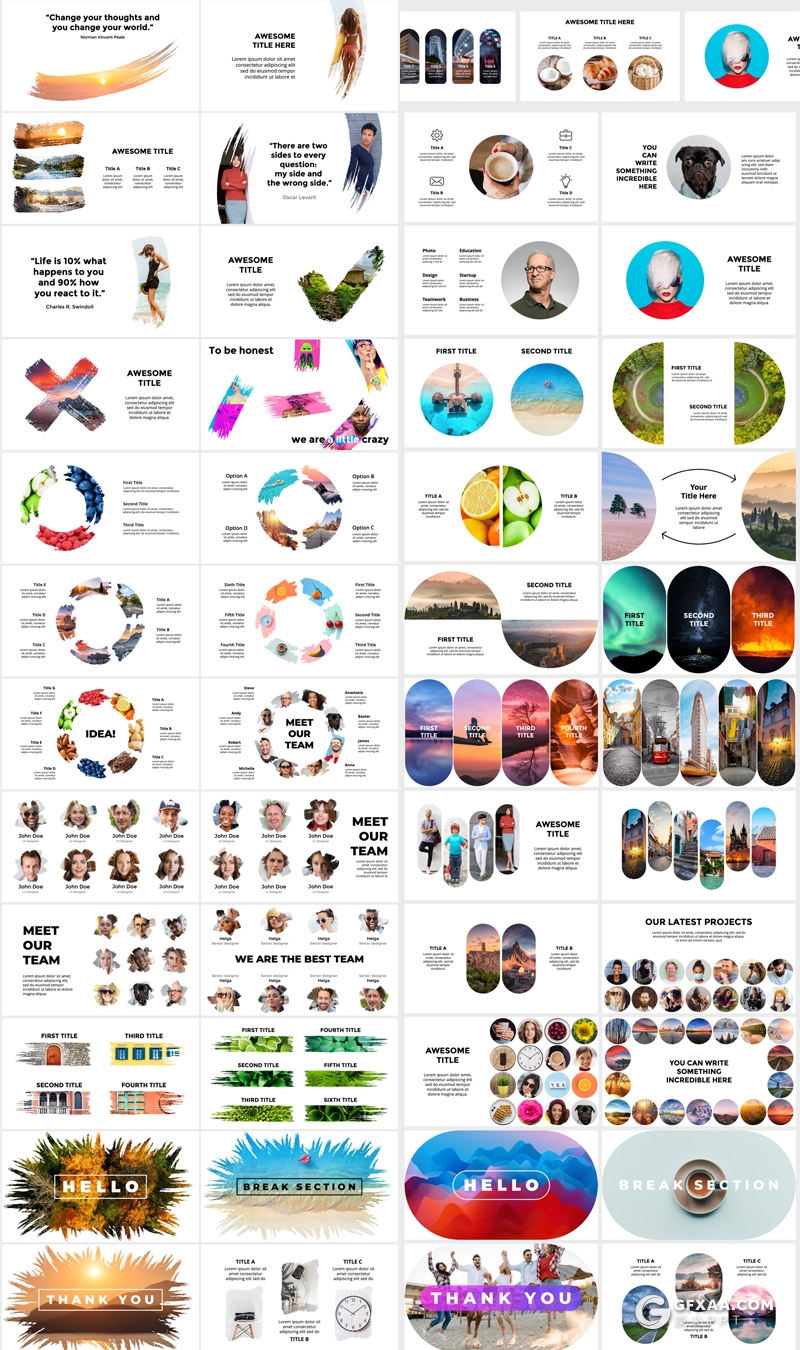 2100页大型商务组织架构数据图形图表PPT模板 - 顶尖PPT