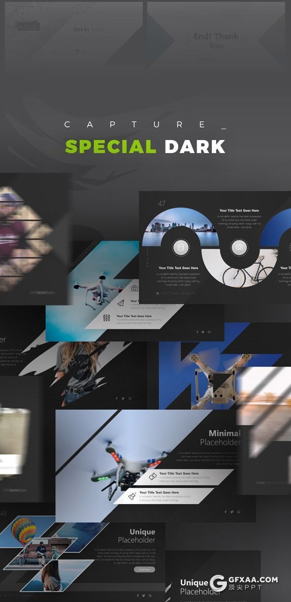 80页国外高端项目会议主题演讲欧美商务多用途keynote模板21种主题配色 - 顶尖PPT