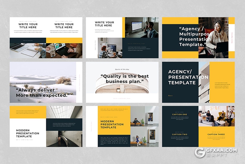 55页国外扁平化简约商务多用途keynote模板 - 顶尖PPT