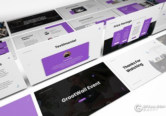 30页商务风格企业宣传介绍企业工作计划总结PPT模板3种主题配色 - 顶尖PPT