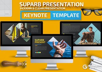 37页几何图形组合图片展示图片占位符keynote模板 - 顶尖PPT