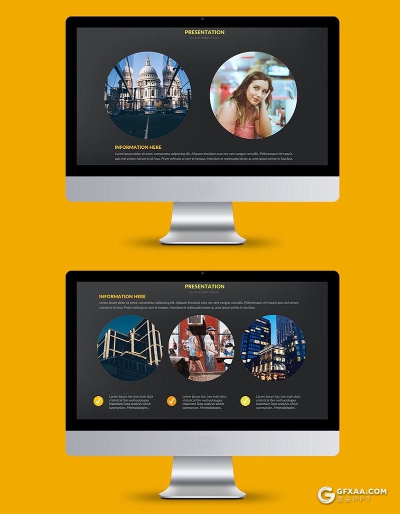 37页几何图形组合图片展示图片占位符keynote模板 - 顶尖PPT