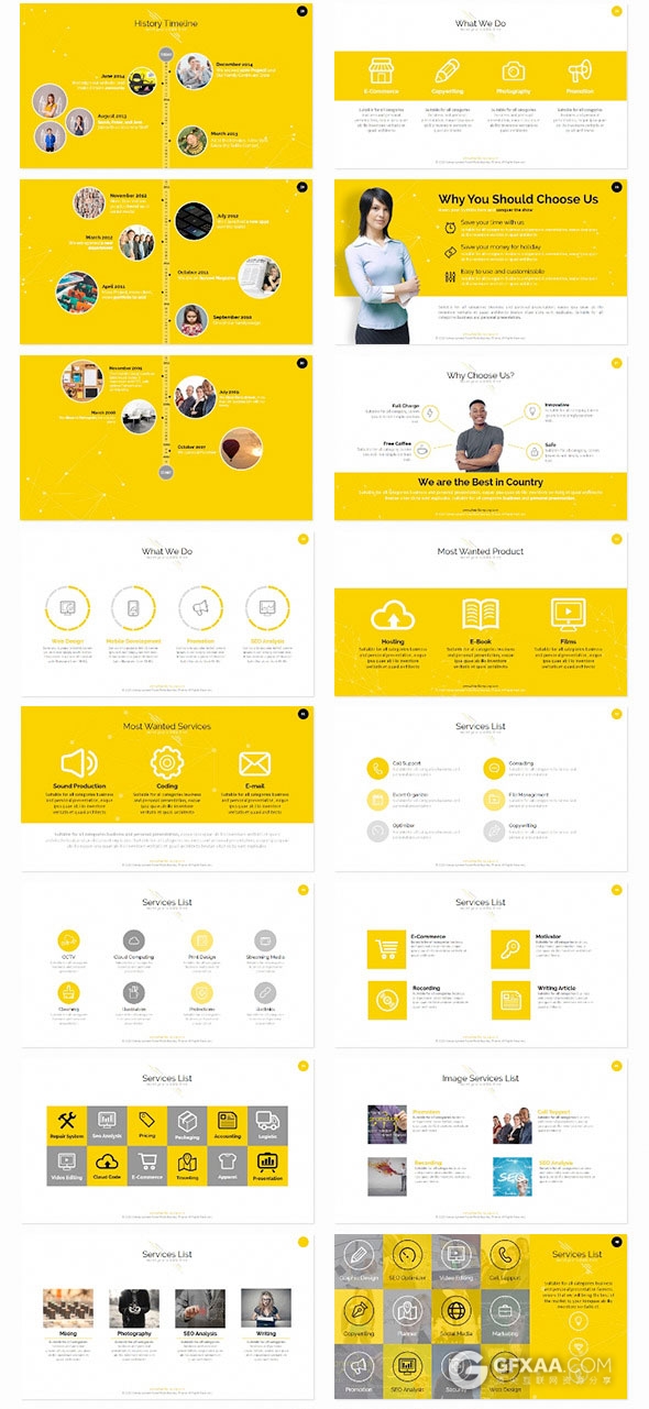 277页动画商务汇报业务合作报告PPT模板 - 顶尖PPT