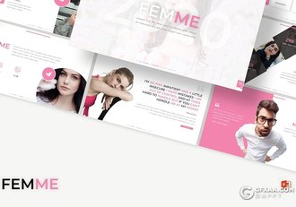 30页国外唯美风格女性主题通用PPT模板5种配色方案 - 顶尖PPT